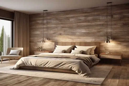 High-quality PVC Wall Panels for elegant Bedroom interiors.