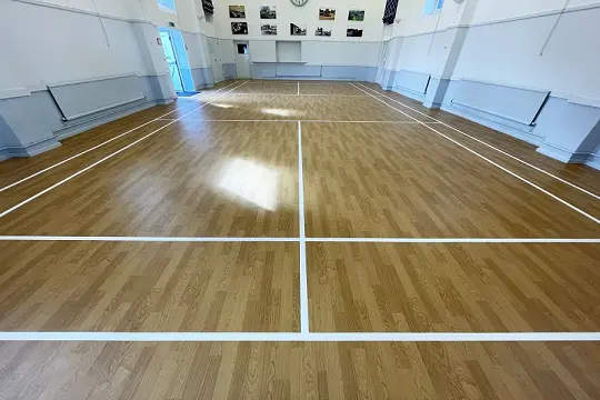 High-quality sports flooring designed for performance and safety.