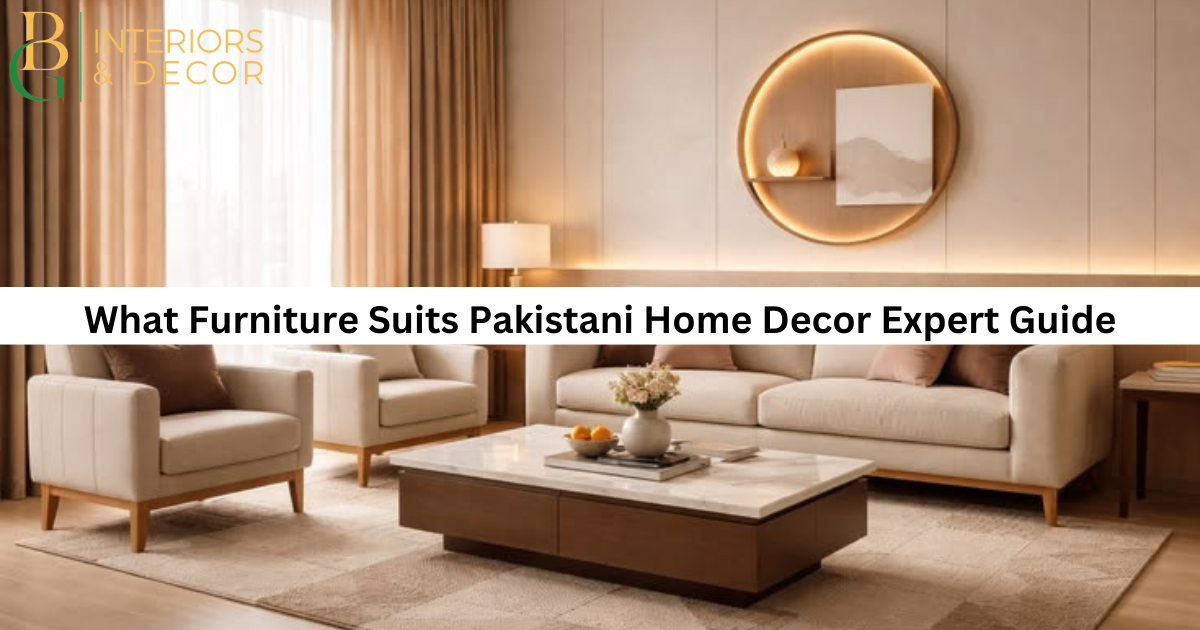 What Furniture Suits Pakistani Home Decor